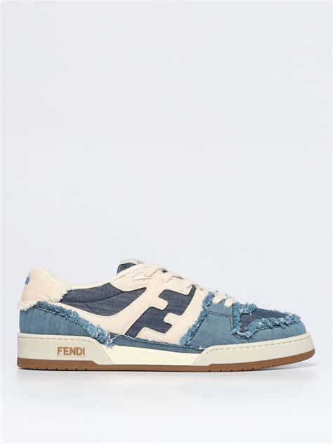 fendi face shoes|Fendi denim shoes.